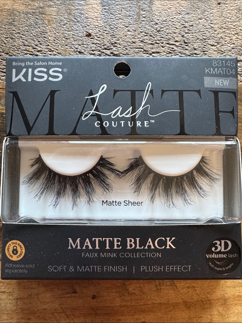 KISS Matte Black Faux Mink 3D Volume Lashes